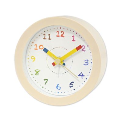 置き時計 クレパス柄くろっく IVWH