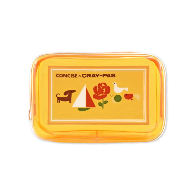 ビニールポーチ クレパス柄 Sサイズ | サクラクレパス OFFICIAL SHOP